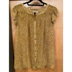 Jodifl Top Ruffle Sleeves -Size Large